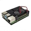 Haltbarkeit Aluminiumlegierung Pi 4B Panzergehäuse Kühlkörper für Raspberry Pi4B mit doppeltem leisen Lüfter Effizientes Wärmemanagement