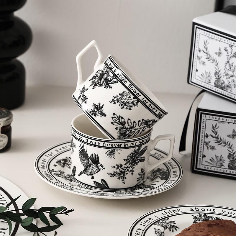 Vintage Keramik Kaffeetasse & Untertasse Geschenkset