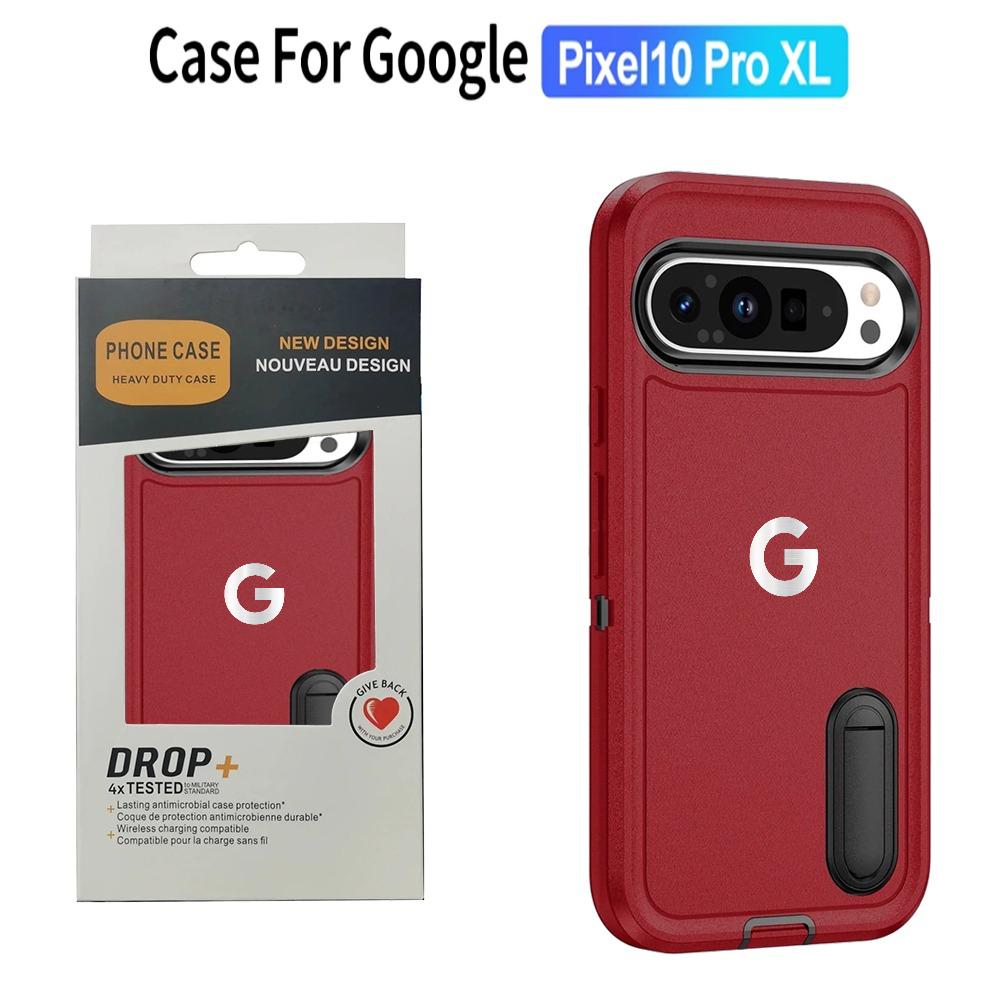 3IN1 Heavy Duty Defender Unsichtbare Halterung Hülle für Google Pixel 10 9 Pro XL Armor Ott Box Hart Sturzsicher Schutzhülle