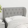 VidaXL Headboard with Ears Light Grey 83x23x78-88 Cm Fabric3117454