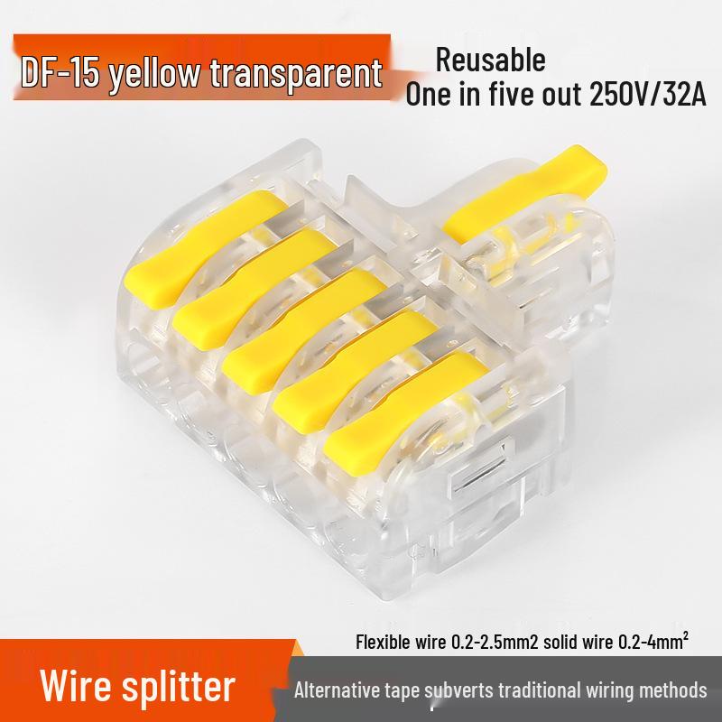 Mini Docking Model: 1 Input to 2/3/4/5 Outputs, Color Handle DF-12/13/14/15 for Home Use