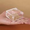 Organizer Square Cube Acrylic Box With Lids Transparent Case Clear Cube Box Stackable Design Storage Box Jewelry Storage
