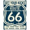 USA Route 66 Metal Signs Wall Poster Plaque Warning Sign Vintage Iron Painting Decoration for Home Cafe Living Room Club Bar