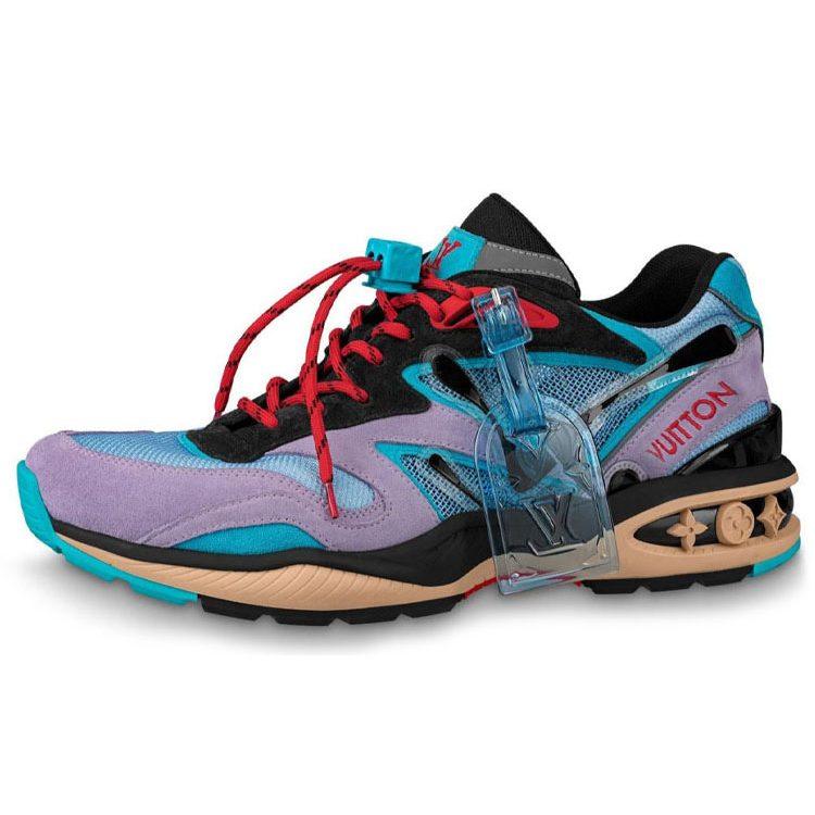 Louis Vuitton Trail Sneakers 'Purple Blue Black' 1A7P40