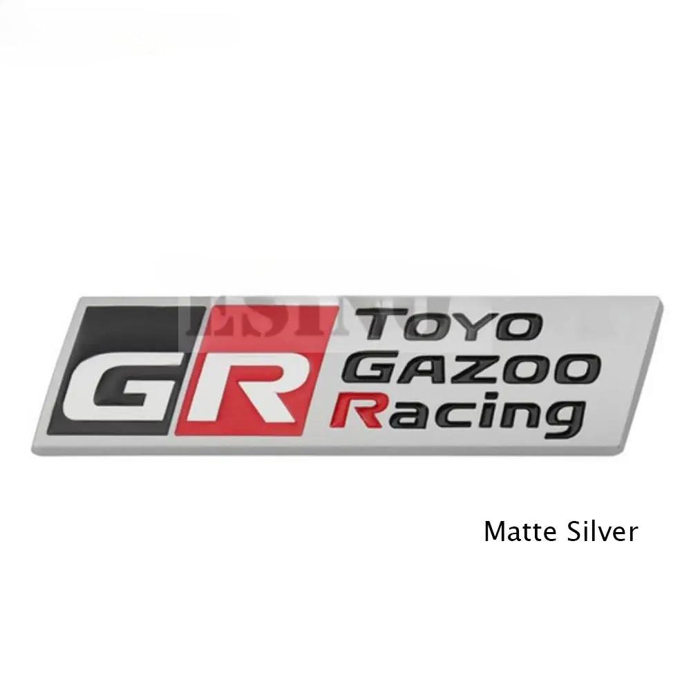 1 Peça Estilo de Carro Gazoo Racing GR 3D Grade Frontal de Carro Emblema de Liga de Zinco Adesivo Emblema de Metal Decalque para Supra AE86 GT86 Corolla