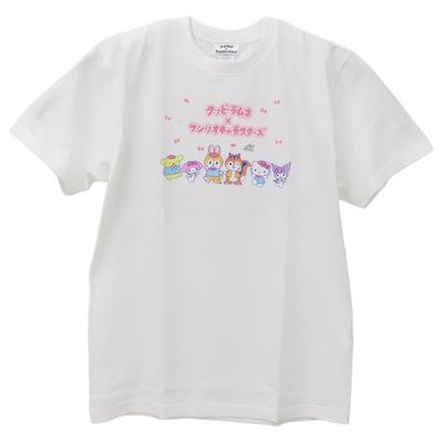 Cuppy Ramune x Sanrio Characters Sanrio x Cuppy Ramune T-Shirt Weiß Größe L
