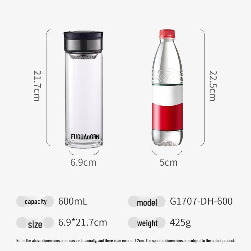 Fuguang Shangyu Single-Layer High Borosilicate Glass Tea Mug 600ml