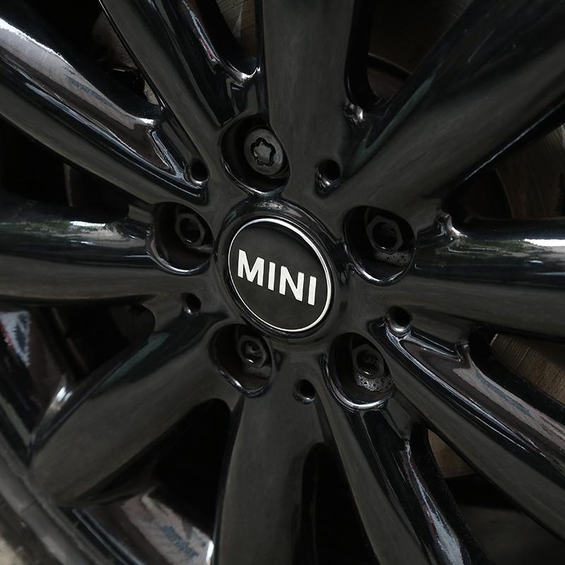 4Pcs 54MM 56MM Car Logo Wheel Center Hub Stickers Accessories For MINI One Cooper JCW Countryman Clubman Cabrio Paceman Coupe