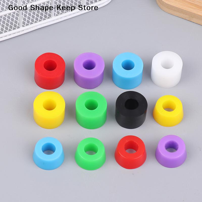 1Set PU Longboard Shock Absorber Truck Rebuild-Kit For Skateboard Bushing Gasket Dual Rocker Bracket Skateboard