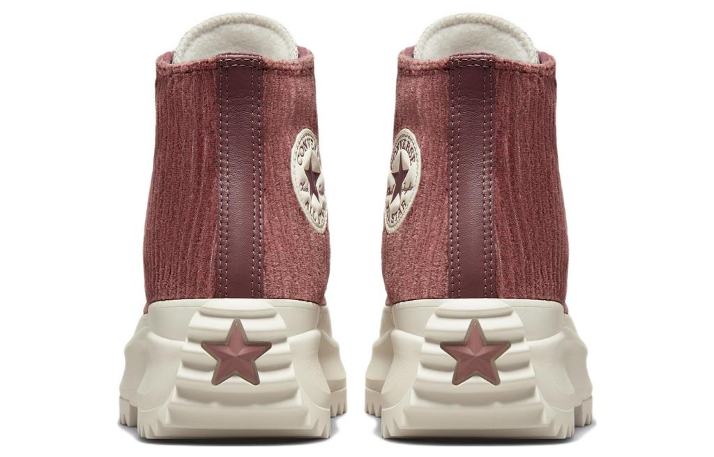Converse Run Star Hike Platform Hi Striped Knit Dark Wine