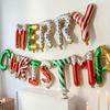 Merry Christmas Balloon Banner For Christmas Party Decorations 16inch Aluminum Foil Balloon Banner Happy New Year Decoration