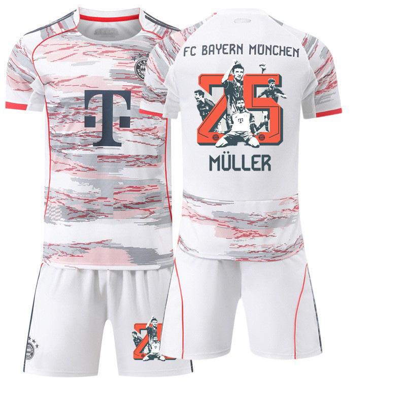 2526 Jersey Football Jersey No. 25 Farewell 6 Kimmich 9 Sports Bayern Away, Set 16