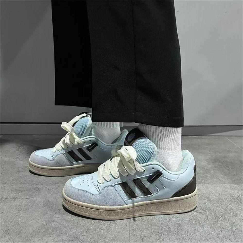 Spring Versatile New Niche Original Platform Lake Blue Bread Shoes Student Lightweight Casual Skateboard Shoes Women