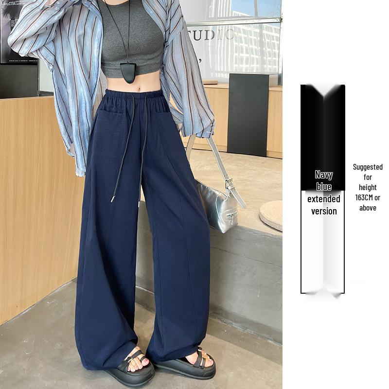 

Women s Spring/Summer High-Waisted Wide-Leg Pants with Slimming Curved Blade and Drape for a Relaxed, Stylish Look M