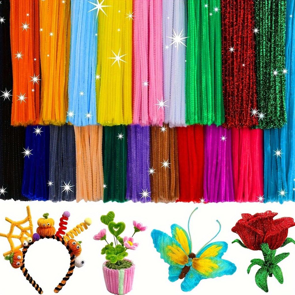 103/203PCS Pieces Pipe Cleaners Craft Supplies 11.8Inch Multi Random Color 30 Colors Craft Pipe Cleaners Bulk for DIY Art ZSY
