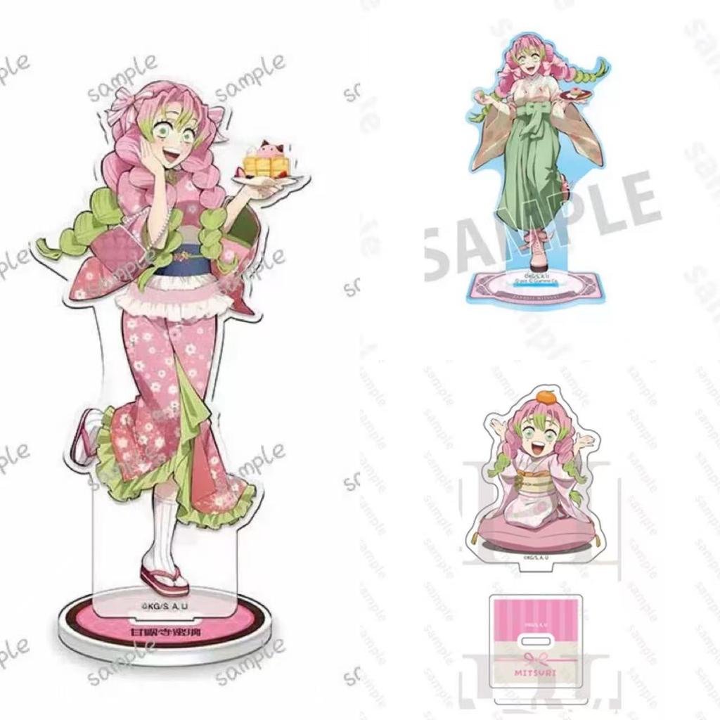 FOR Balde of Ghost Giyu Collection Acg Stand Cute Mitsuri Figurine Acrylic Stand Sanemi Acrylic Stand Shinobu Statue Obanai Toys