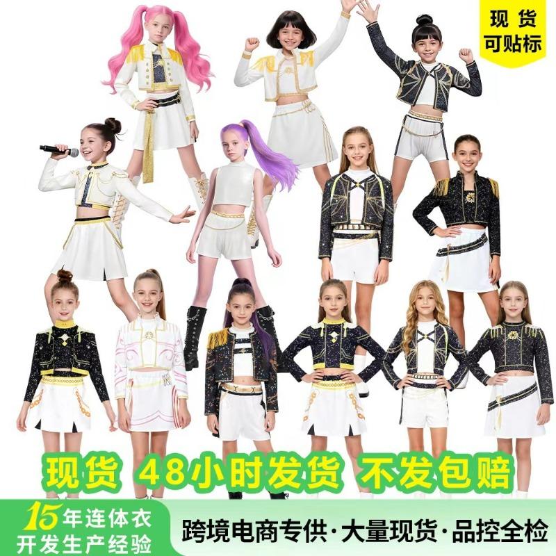 New K-pop witch hunter group costume pop singer women's clothing children's wear demon hunter cosplay suit