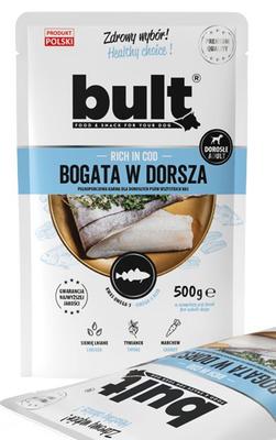 Bult | Karma Mokra - Mielonka Dla Psa | Saszetka 500G - Bogata W Dorsza 500G
