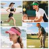 Cotton Outdoor Sports Hat Quick-Dry Lightweight Sun Visor Hat UV Protection Solid Color Sports Visor