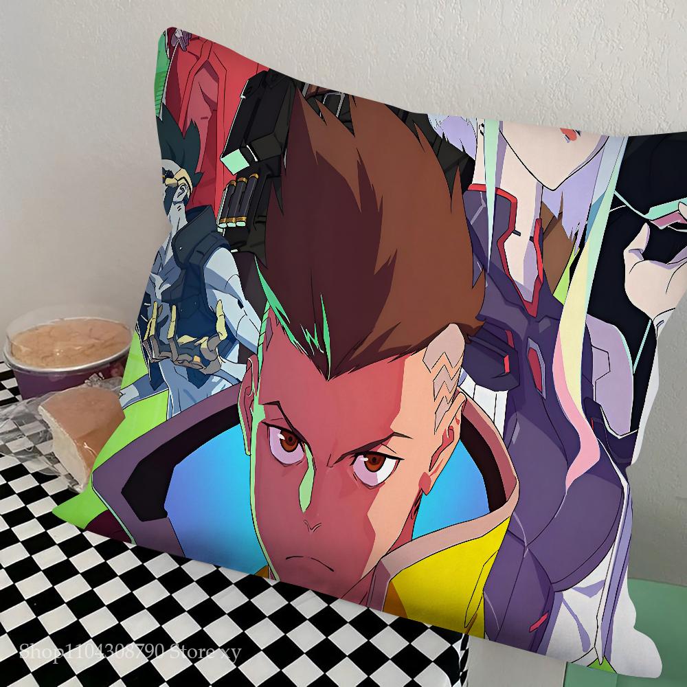 Anime C-Cyberpunk E-Edgerunner Pillow Case Square Pillow Bedroom Sofa Leisure Comfort Cushion Car Living Room Home Decoration