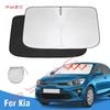 Windshield Sun Shade for Kia Rio 2018- Window Shade Sun Visor Cover Foldable Blocks UV Rays Keep Your Car Cooler