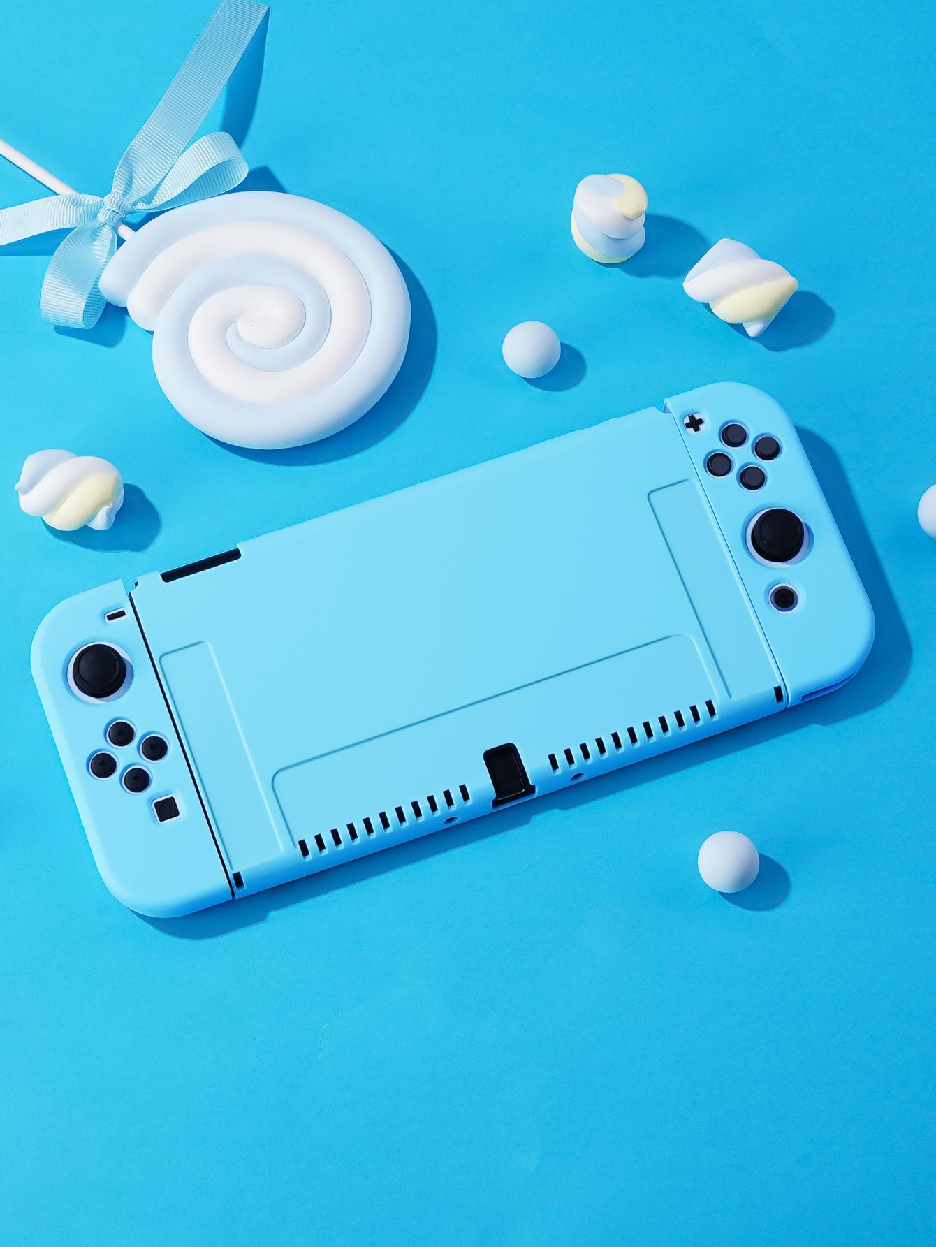 

Защитный чехол, совместимый с консолью Nintendo Switch OLED и Joy-Cons, Switch можно вставить в док-станцию с помощью Shell Nintendo Switch синий