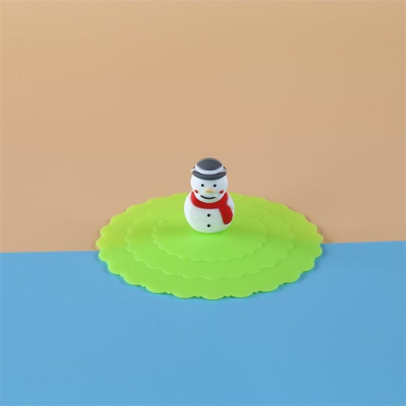 Silicone Universal Wave-shaped Cup Lid Soft Cover Dust-proof Food-grade Mug Daily Student Supplies