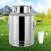 304 Stainless Steel Milk Can, 28 Liter Large Capacity Sealed Lid, Multipurpose Liquid Storage Container for Dairy, Wine, Brewing