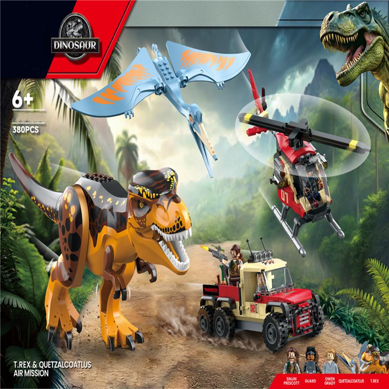 Dinozaury z Jurajskiego Parku Południowy Smok Behemot i Smok Sierpowaty Atak 76949 T-Rex Klocki Zabawki dla Dzieci Prezent