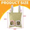2 Pack Rabbit Guinea Pig Hay Feeder, Cute Bunny Hay Bag, Hanging Hay Holder for Guinea Pig Cage, Hay Feeder for Rabbits Chinchillas Hamsters Small