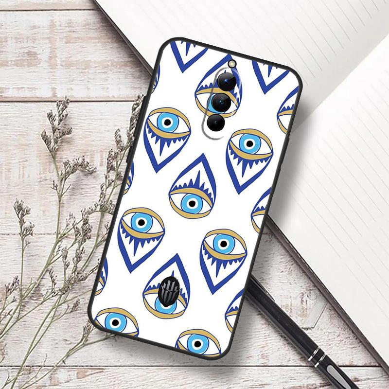 Lucky Eye Blue Evil Eye Print Case For ZTE Nubia Red Magic 11 10S 9S 8S 8 9 10 Pro Plus 7 6S 7S Pro RedMagic 10 Air Cover