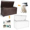 Outdoor Storage Box Deck Box Waterproof Heat-resistant Storage Chest for Outside Patio Furniture Cushions Pool Supplies Garden