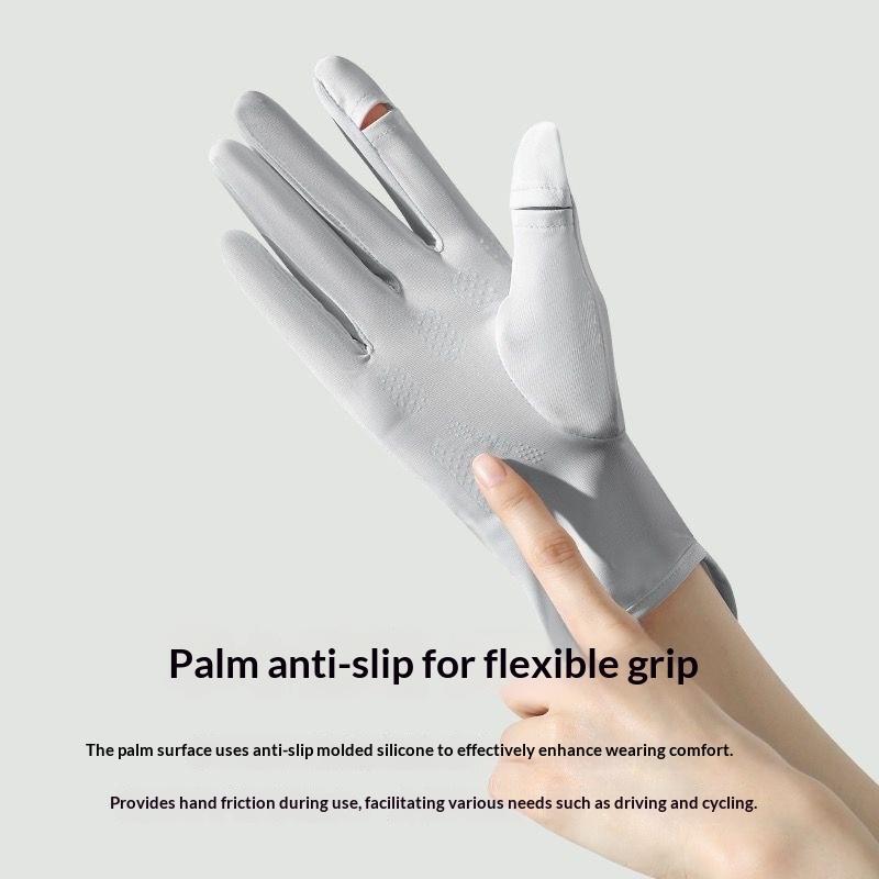 UV Block UPF50+ Sun Protection Driving Gloves Touchscreen Non-Slip for Golf Hiking Travel