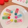 Colorful Jelly Bean Hairpin Set for Girls - Cute Candy Color Side and Bangs Clips