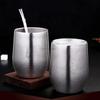 Yerba Mate Becher 304 Edelstahl Doppelwand Argentinische Yerba Mate Kalebasse mit Deckel/Strohhalm Tragbarer Teebecher Kaffee Thermoskanne 377ml