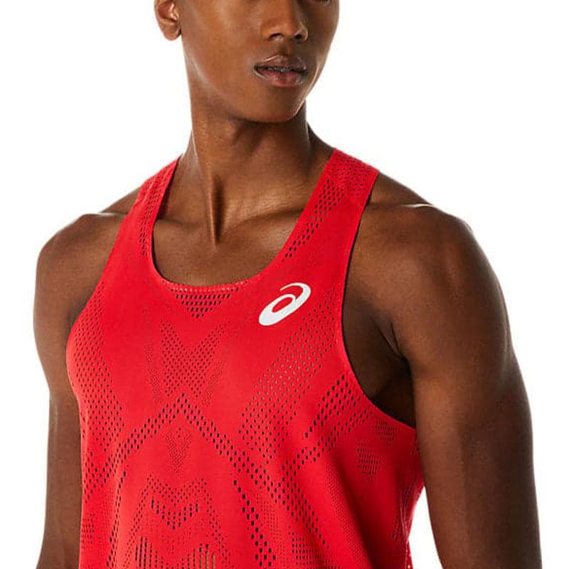 Asics Actibreeze Jaquard Singlet 'Red' Men's 2091A614-602