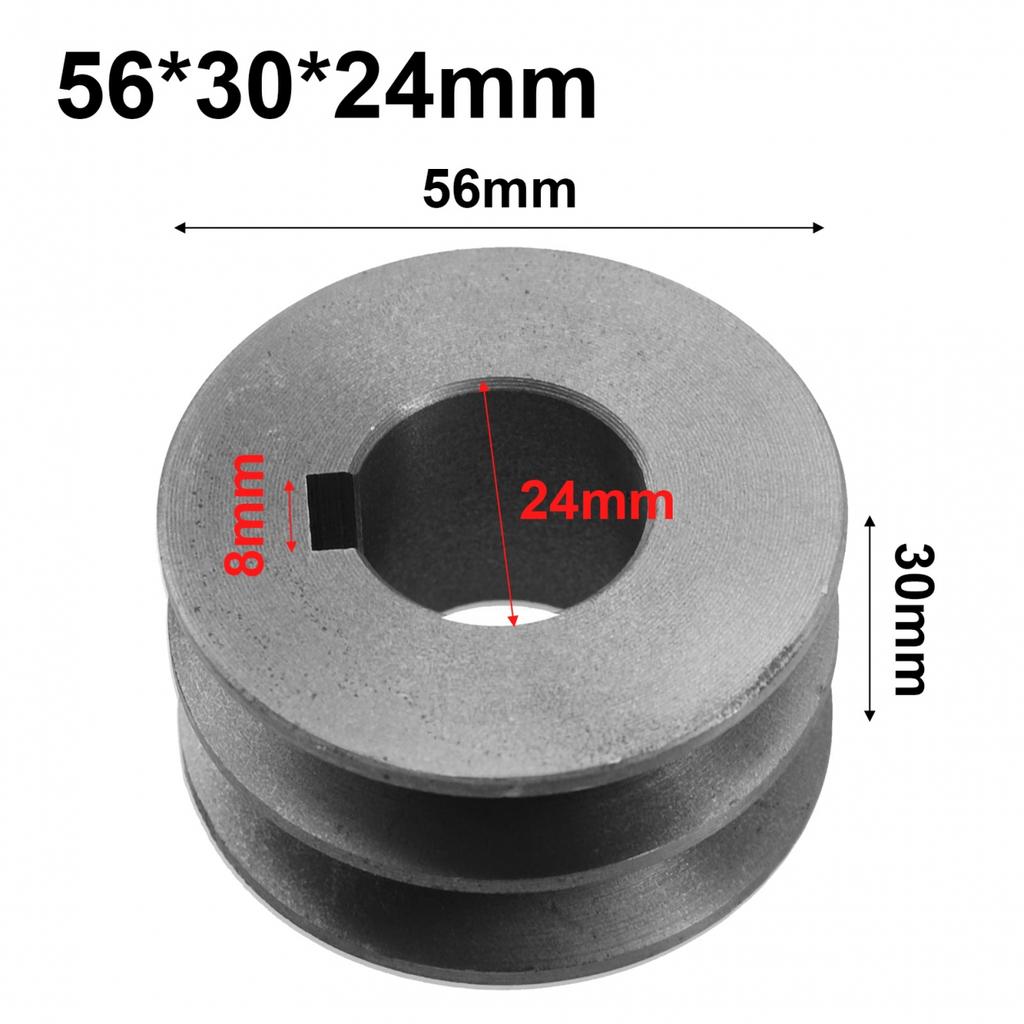 Litinová řemenice pro klínový řemen Průměr 50mm-100 Dvouřadá řemenice Příslušenství pro elektrické nářadí