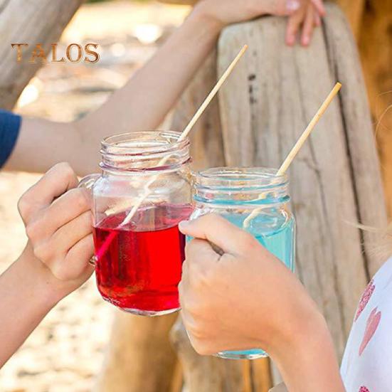 300 ks dřevěných brček Pitná voda v potravinářské kvalitě Lehké spolehlivé neplastové brčka na párty potřeby