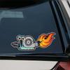 NEW Classic Design Funny PSSHH Snail Turbo Stickers Vinyl Motorcross CarDecal Reflec Racing Stickers Decorate Creativ