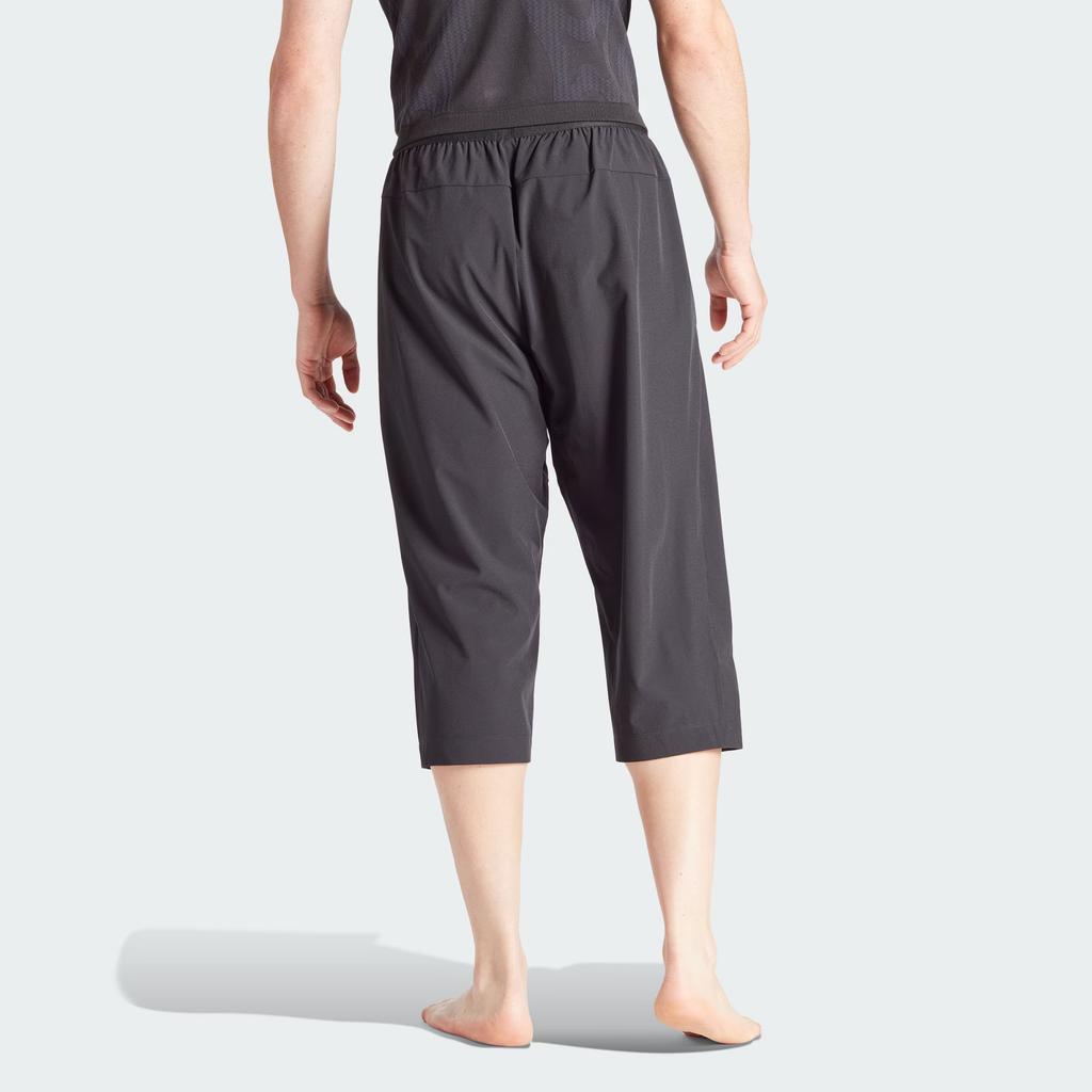 Adidas Farm Rio Yoga 3/4 Knit Pants Men Bottoms Black IS8024