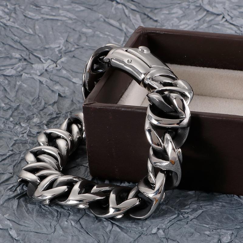 Schmuck übertriebene Persönlichkeit kreative Titan Stahl Herren Armband Hand Schmuck 