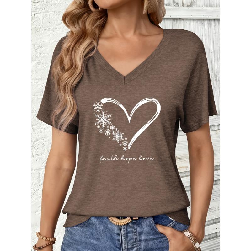 

High-quality Colored Women s V-neck Short-sleeve T-shirt - Comfortable and Soft Round-neck Casual Top L