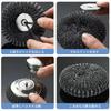 nalaina Canadian Eagle Stainless Steel Scouring Steel Scouring Pad with Body 6 Replacement Kitchen Convenient and Removes Stubborn Frying Commercial