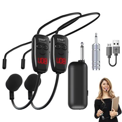 Generic Wireless Fitness Headset Microphone DC3.5V-5.5V 50M Voice Amplification Rechargeable