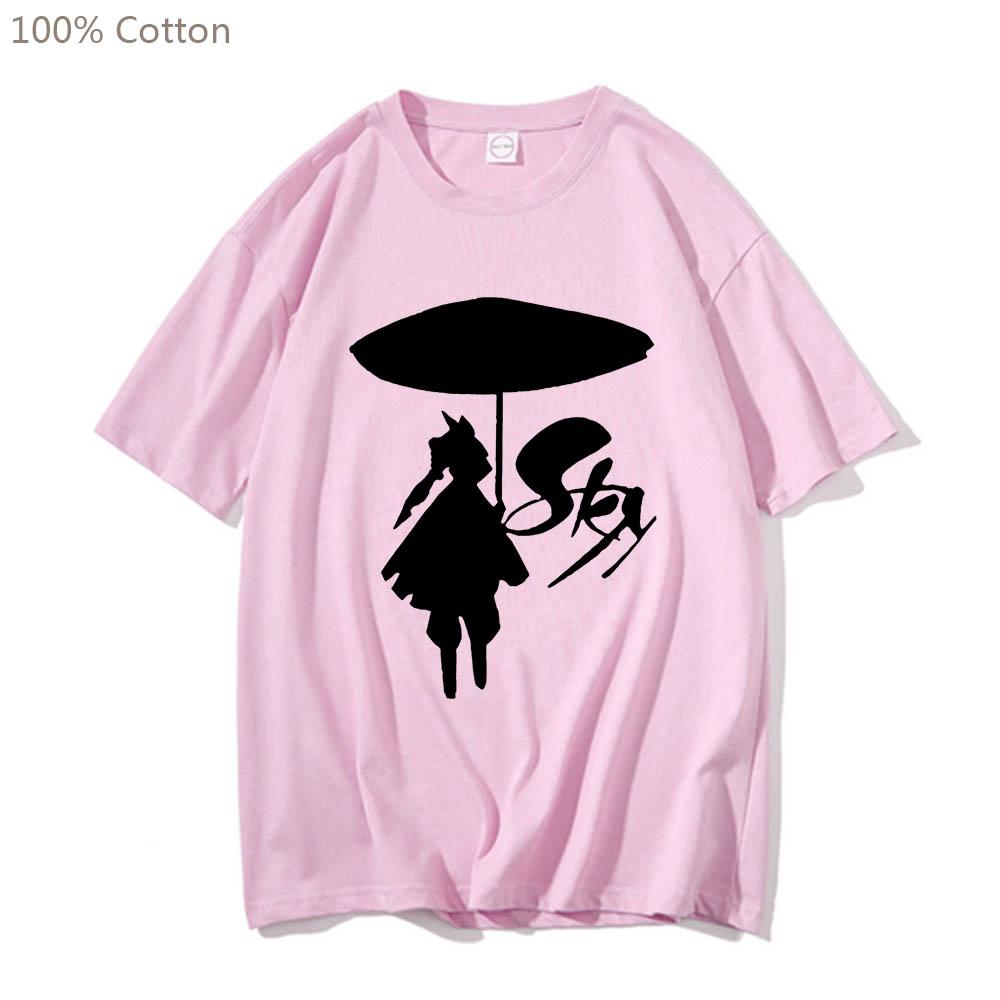 Sky Children of The Light Cute Cartoon Anime T-shirts Harajuku Manga Tshirt Short Sleeve 100% Cotton Tee-shirt Men/women T-shirt