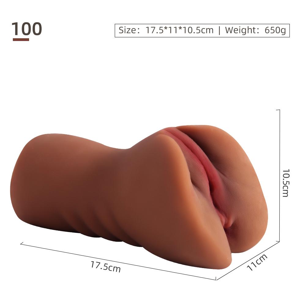Mannlig onani Ekte vagina fitte Kunstig sexy vaginal silikonlomme fitte Voksenvarer Sexleketøy Verktøy for menn Onani