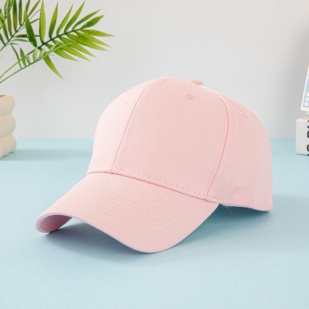 100% Cotton Adjustable Baseball Cap Solid Color Classic Dad Hat Unisex Casual Sun Protection Hat For Outdoor Running Hiking