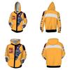 Men's Colorful Graphic Print Zip-Up Hoodie, Casual Long Sleeve Drawstring Hooded Sweatshirt Jacket, Soft Comfortable Outerwear for Everyday Wear