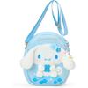 Sanrio Cinnamoroll Shoulder Bag Light Blue Clover Design Casual Tote Bag