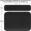 2 Stück Armlehnenpolsterbezüge Schaumstoff Kaschmir Kissen Unterarm Druckentlastung Armlehnenbezug für Bürostühle Rollstuhl Bequemer Stuhl